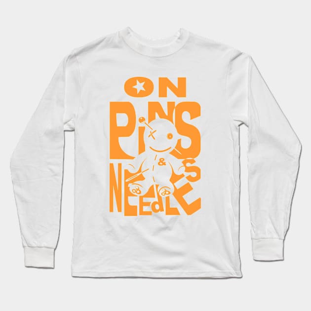 On pins and needles Long Sleeve T-Shirt by moonmorph